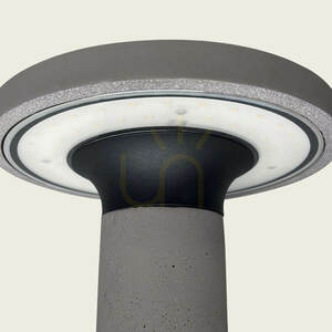 Kültéri oszlopos LED-lámpa, 11 W, 3000 K, beton – fém – PC-diffúzor, IP65, ZAMBELIS small 2