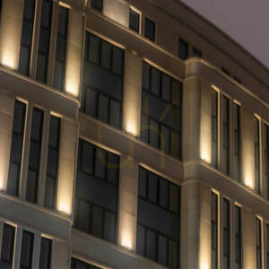 LED-es falvilágító 36 W – 220 V, 3000 K, grafit színű alumínium, IP65, ZAMBELIS small 0