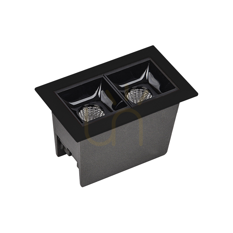 Recessed Grille Spot LED 5W 3000k Sandy Black ZAMBELIS