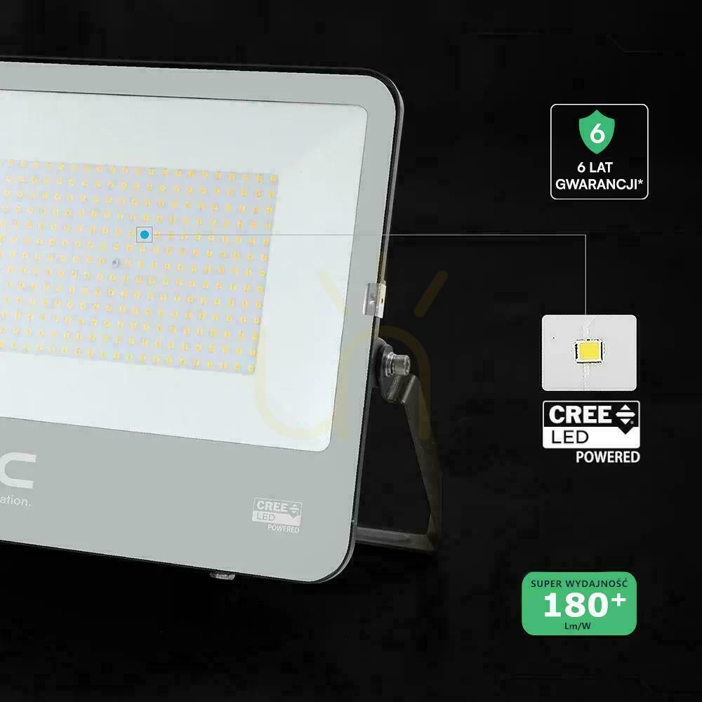Jelölje be V-TAC CREE CHIP 200 W-os LED-es reflektor, 185 lm/W, fekete, VT-44205, 6500 K, 37 000 lm, 6 év garancia V-TAC CREE CHIP 200 W-os LED-es reflektor, 185 lm/W, fekete, VT-44205, 6500 K, 37 000 lm, 6 év garancia