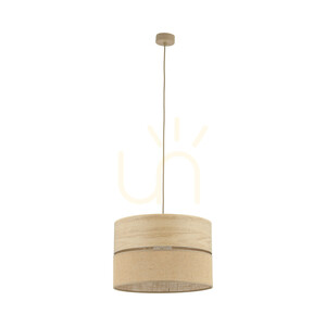 Dorma Wood Juta függőlámpa 1 Xe27 small 0