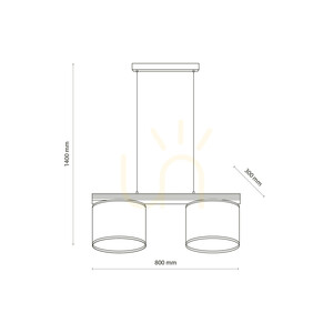 Viga Shade Pine függőlámpa, 2 x E27 small 9