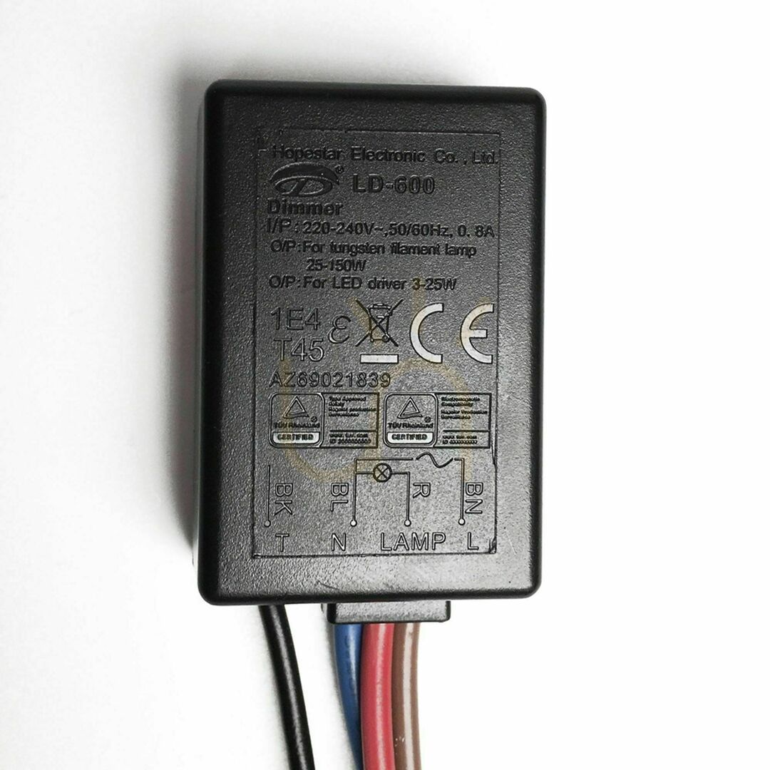 Kilátás s.luce érintésérzékeny fényerő-szabályozó modul fekete IP20 230V s.luce érintésérzékeny fényerő-szabályozó modul fekete IP20 230V