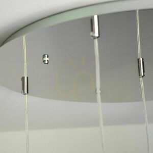 Lámpabúra s.luce Modular fekete fém 60 cm kerek modern 5-pontos függesztett lámpához small 8