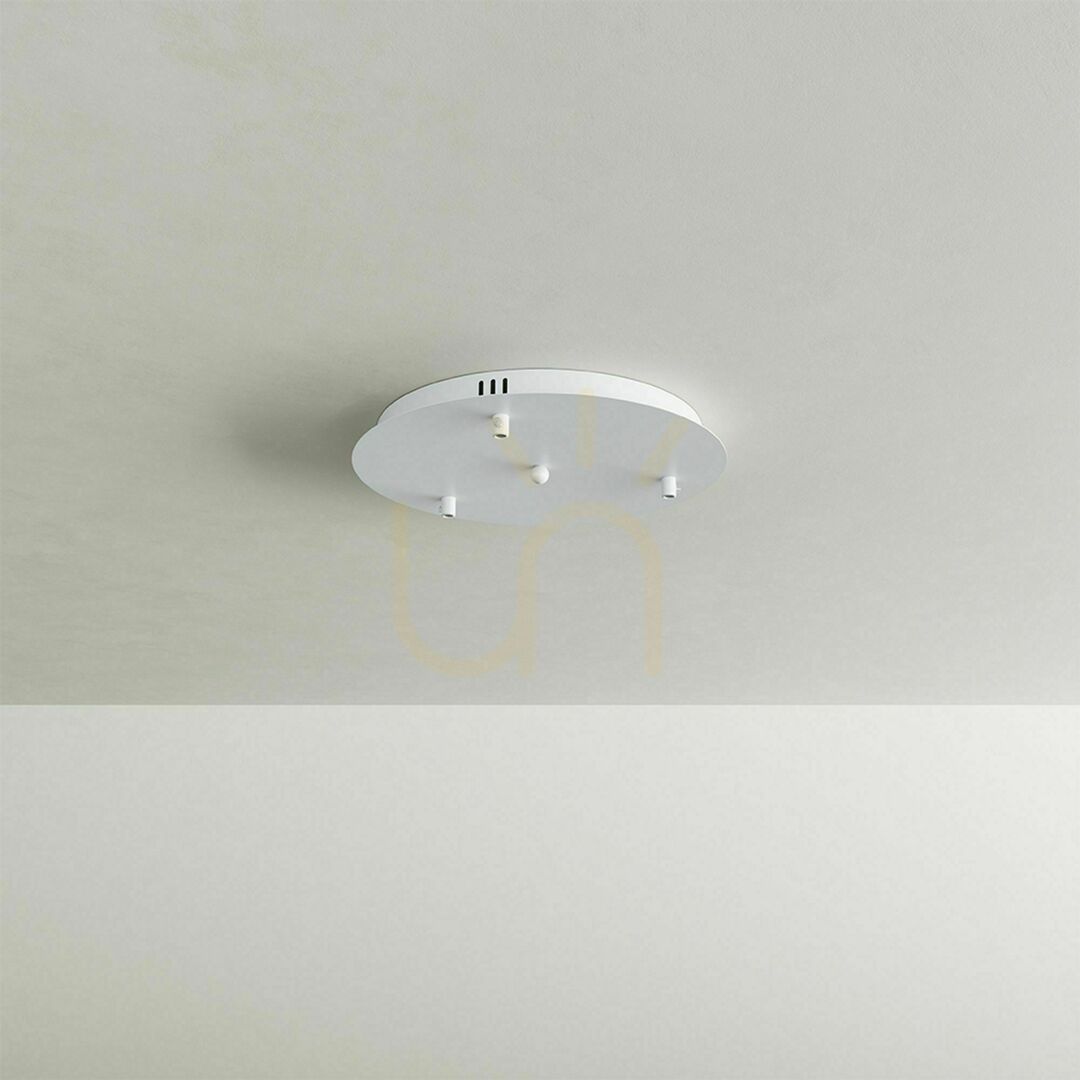 Előnézet Lámpabúra s.luce Modular fehér fém 40 cm kerek 3 pontos függesztett lámpához Lámpabúra s.luce Modular fehér fém 40 cm kerek 3 pontos függesztett lámpához