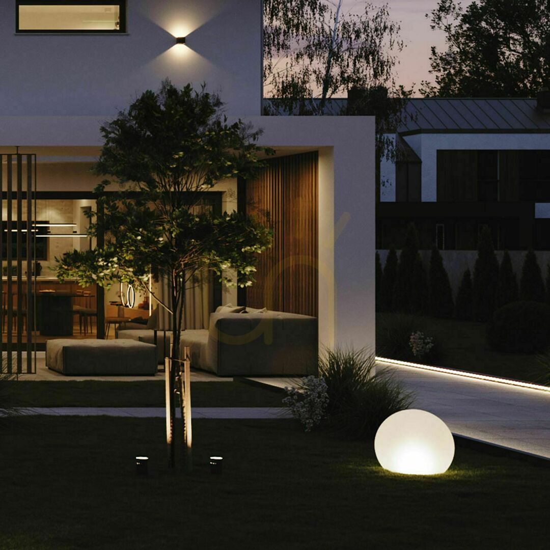 Kilátás Kerti gömb lámpa s.luce Globe pro fehér 30 cm IP54 E27 Kerti gömb lámpa s.luce Globe pro fehér 30 cm IP54 E27