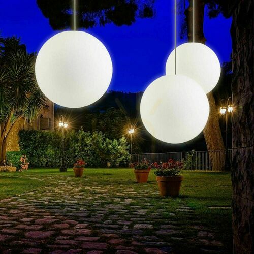 Jelölje be Kültéri függőlámpa s.luce Globe fehér 40 cm IP54 E27