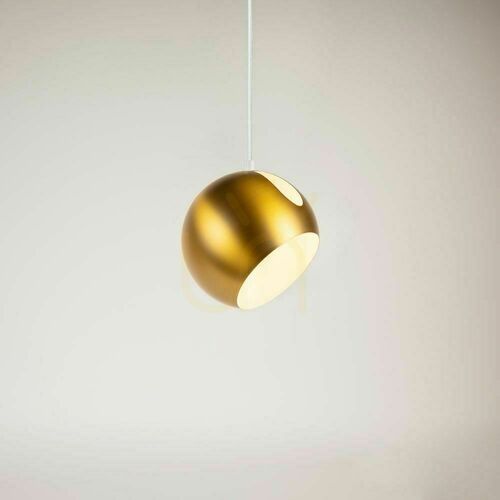 Jelölje be Függőlámpa s.luce Ball fém aranysárga 20 cm E27, dimmelhető