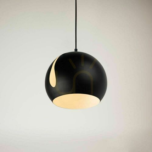 Jelölje be Függőlámpa s.luce Ball fekete fém 30 cm E27 modern