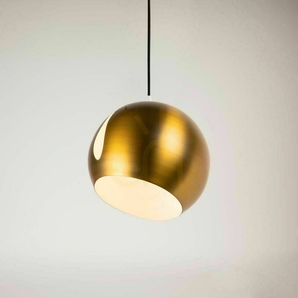 Jelölje be Függőlámpa s.luce Ball aranysárga fém 30 cm E27, forgatható Függőlámpa s.luce Ball aranysárga fém 30 cm E27, forgatható
