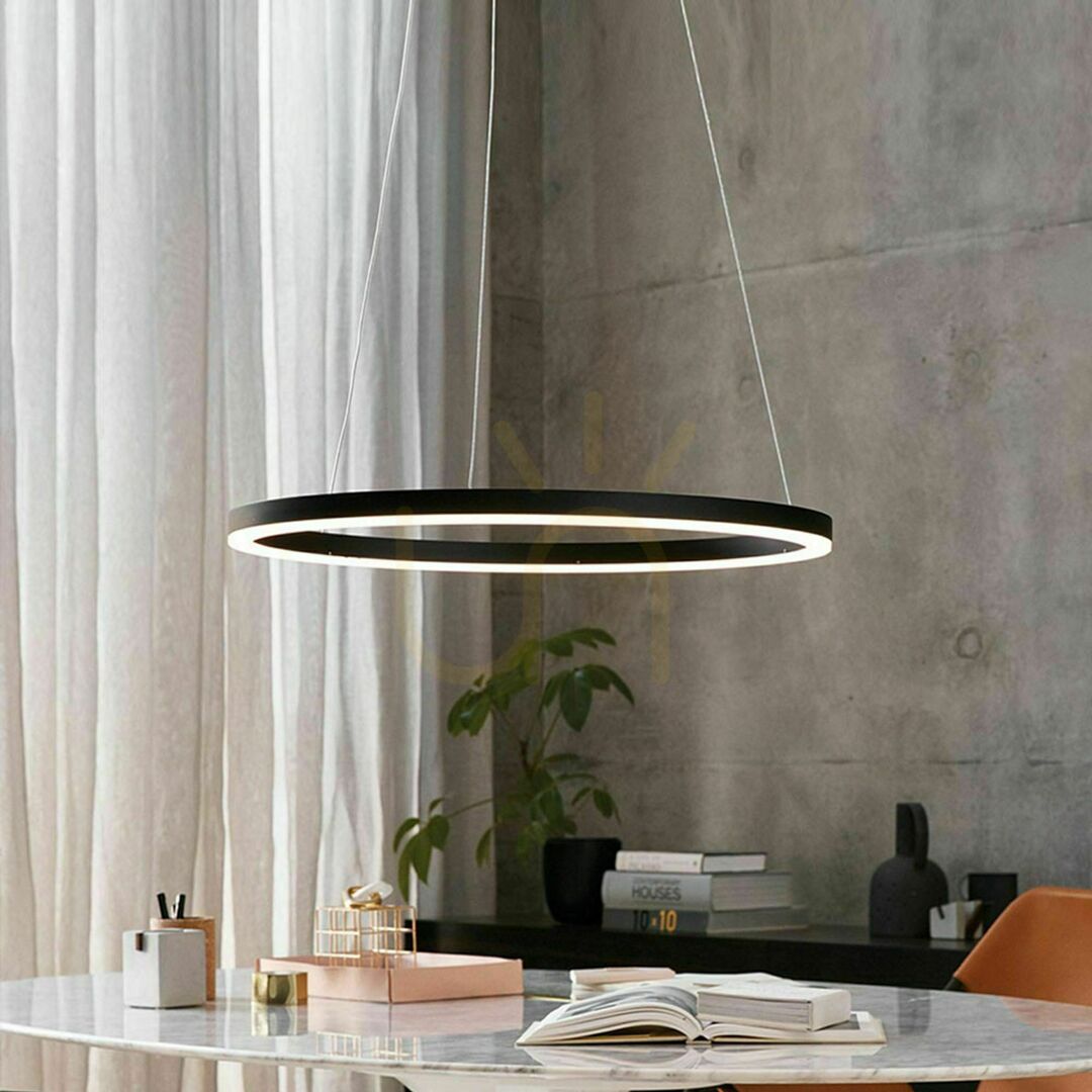 Kilátás Függőlámpa s.luce Ring LED gyűrűs, fehér, 80 cm, dimmelhető Függőlámpa s.luce Ring LED gyűrűs, fehér, 80 cm, dimmelhető