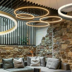 Függőlámpa s.luce Ring LED gyűrűs ezüst Ø80 cm small 4