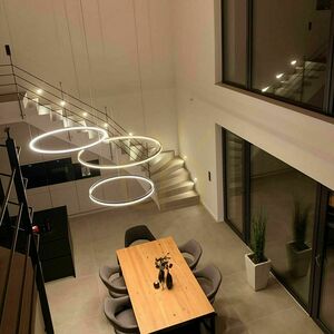 Függőlámpa s.luce Ring LED gyűrűs 100 cm fehér modern small 11