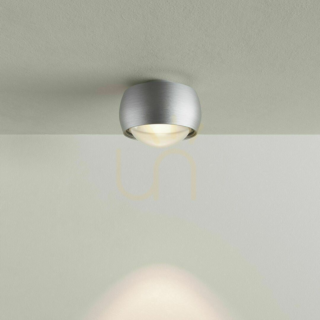 Kijelző Állítható LED spotlámpa s.luce Beam 7W 3000K ezüst Ø 8 cm falra szerelhető Állítható LED spotlámpa s.luce Beam 7W 3000K ezüst Ø 8 cm falra szerelhető