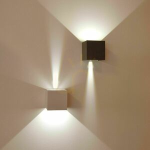 Fali lámpa s.luce Ixa LED ezüst fém 2x3W IP44 meleg fehér 3000K small 4