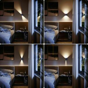 s.luce Ixa LED falikar antracit fém 2x3W IP44 3000K 10 cm small 13