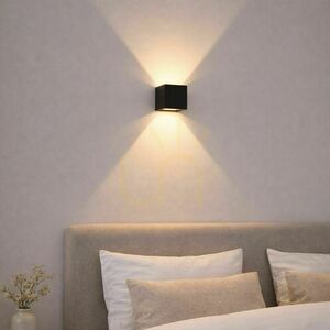 Fali lámpa s.luce Ixa LED dimmelhető négyszögletes fém 3000K IP20 11 Fali lámpa s.luce Ixa LED dimmelhető négyszögletes fém 3000K IP20 small 11