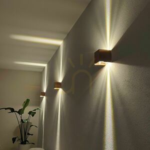Fali lámpa s.luce Ixa LED dimmelhető négyszögletes fém 3000K IP20 4 Fali lámpa s.luce Ixa LED dimmelhető négyszögletes fém 3000K IP20 small 4
