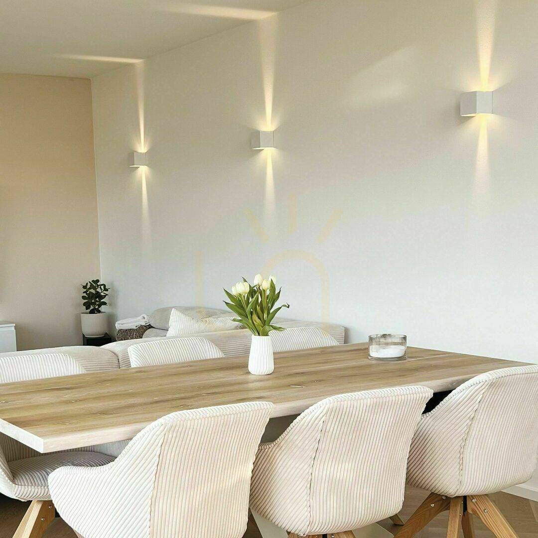Kilátás Fali lámpa s.luce Ixa LED dimmelhető négyszögletes fém 3000K IP20 Fali lámpa s.luce Ixa LED dimmelhető négyszögletes fém 3000K IP20
