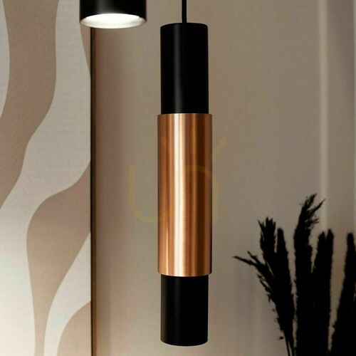 Jelölje be Függőlámpa s.luce Crutch fekete, rézszínű burkolattal, fém GU10 modern 1 lámpás