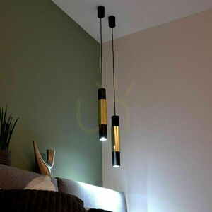 Függőlámpa s.luce Crutch fehér GU10 fém modern 200 cm, cserélhető díszítő henger small 2