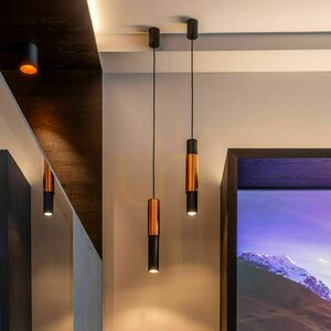 Függőlámpa s.luce Crutch fehér GU10 fém modern 200 cm, cserélhető díszítő henger small 0