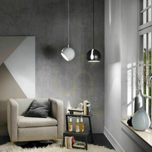 Csillár s.luce Ball fekete fém 20 cm E27 minimalista 5 m függeszték 10 Csillár s.luce Ball fekete fém 20 cm E27 minimalista 5 m függeszték small 10