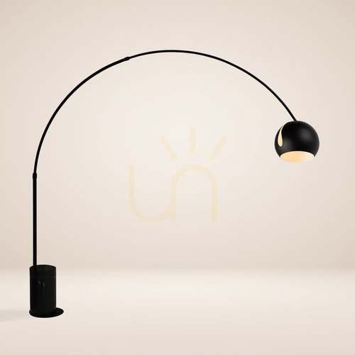 Jelölje be Íves állólámpa s.luce Ball fekete márvány talppal, 30 cm, modern