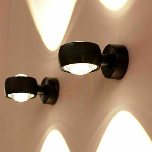 s.luce Beam alumínium fali lámpa üveglencsékkel Up & Down G9 40 W 8 cm small 5
