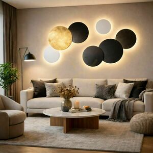 Plafonlámpa s.luce Cloud LED aranysárga 50 cm kerek fém modern small 10