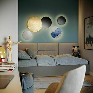 Plafonlámpa s.luce Cloud LED aranysárga 50 cm kerek fém modern small 3