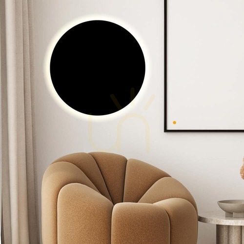 Jelölje be s.luce Cloud LED fali és mennyezeti lámpa, fekete, 50 cm, 29 W, 3000 K, szabályozható fényerővel