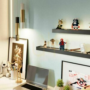 Plafonlámpa s.luce Cusa LED ezüst 75 cm üveg-fém, meleg fehér small 3