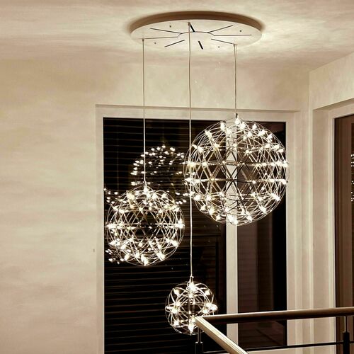 Jelölje be s.luce Atom XL moduláris fekete LED csillár 152 fényforrással