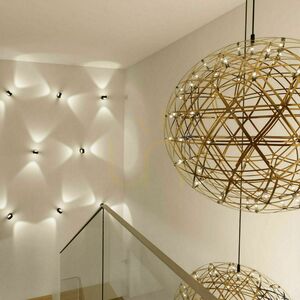 Csillár s.luce Atom XL aranysárga LED moduláris függesztett lámpa szett small 6
