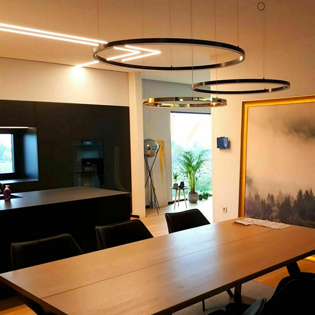 Kijelző Függőlámpa s.luce Ring LED gyűrű fehér Ø120 cm Függőlámpa s.luce Ring LED gyűrű fehér Ø120 cm