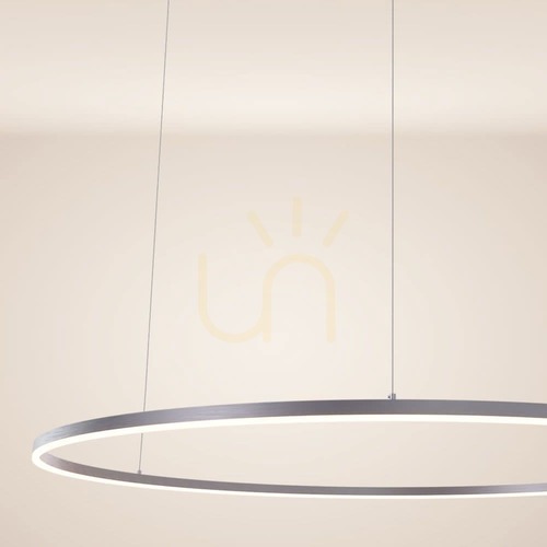 Jelölje be s.luce Ring LED gyűrűs függőlámpa, ezüst, Ø 120 cm