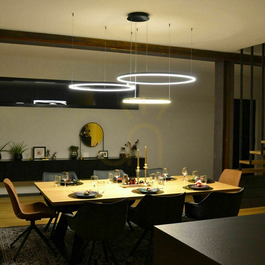 Előnézet Függőlámpa s.luce Ring LED gyűrű aranysárga Ø 120 cm Függőlámpa s.luce Ring LED gyűrű aranysárga Ø 120 cm