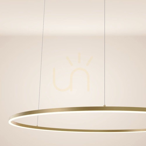 Jelölje be Függőlámpa s.luce Ring LED gyűrűs aranysárga 150 cm