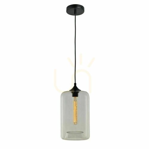 Jelölje be s.luce Cruet üveg függőlámpa átlátszó E27 17 cm 5 m kábel