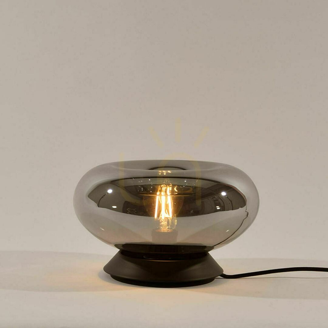Előadás Asztali lámpa s.luce Cruet borostyán üveg retro E27 kapcsolóval Asztali lámpa s.luce Cruet borostyán üveg retro E27 kapcsolóval