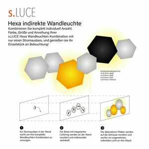 Fali lámpa s.luce Hive LED fehér 55 cm közvetett megvilágítással 3 Fali lámpa s.luce Hive LED fehér 55 cm közvetett megvilágítással small 3