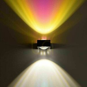Fali lámpa s.luce Beam X fekete modern téglalap alakú G9 dimmelhető small 6