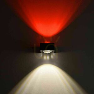 Fali lámpa s.luce Beam X fekete modern téglalap alakú G9 dimmelhető small 9
