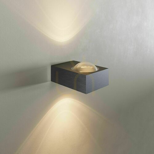 Jelölje be Fali lámpa s.luce Beam X ezüst modern Up & Down téglalap alakú Cukas