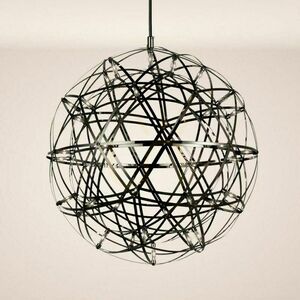 s.luce Atom LED függőlámpa, 50 cm, fekete króm, szabályozható fényerővel small 16