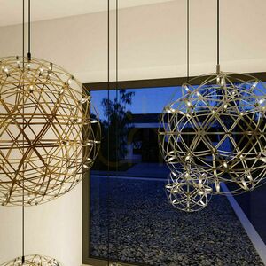 s.luce Atom LED függőlámpa fekete króm 70 cm, 92 × 0,3 W, dimmelhető small 12