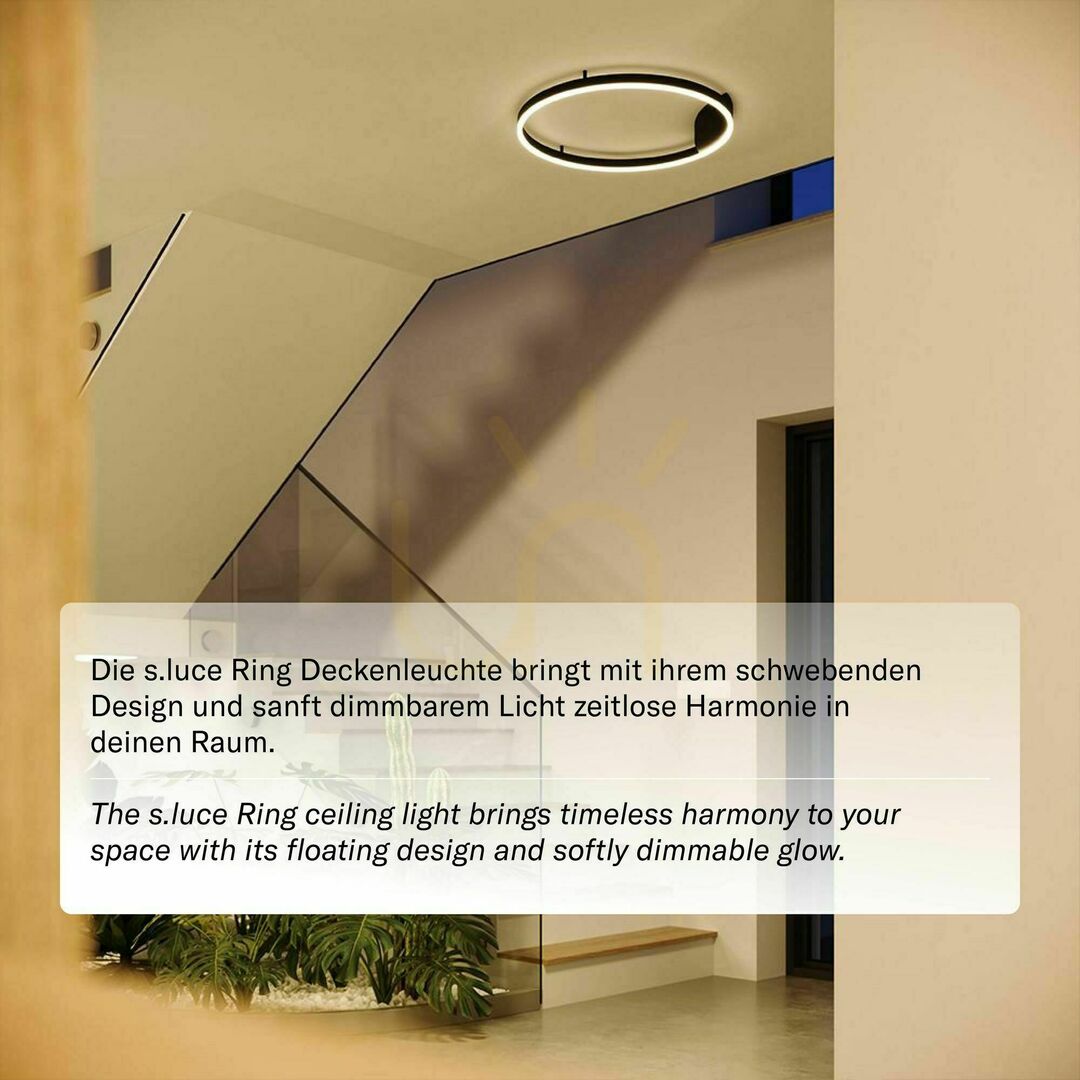 Jelölje be Plafon lámpa s.luce Ring LED 40 cm fehér, dimmelhető, 3000K, fém-műanyag, modern Plafon lámpa s.luce Ring LED 40 cm fehér, dimmelhető, 3000K, fém-műanyag, modern
