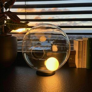 Asztali lámpa s.luce Orb füstös üveg-fém, Ø40 cm, E27, dimmelhető 5 Asztali lámpa s.luce Orb füstös üveg-fém, Ø40 cm, E27, dimmelhető small 5