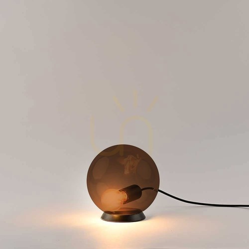 Jelölje be s.luce Orb üveggömb asztali lámpa barna 20 cm E27